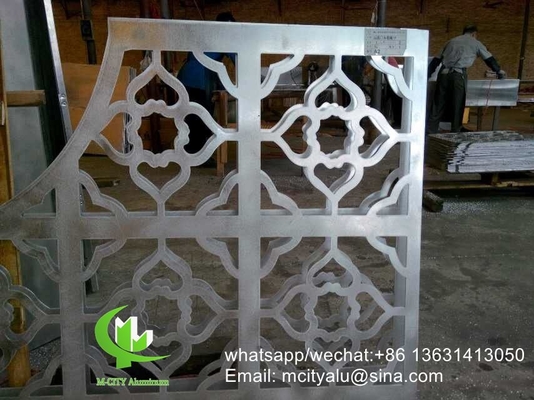 Metalen aluminium geperforeerd paneel gesneden paneelplaat voor hek decoratie