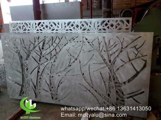Metalen aluminium geperforeerd paneel gesneden paneelplaat voor hek decoratie