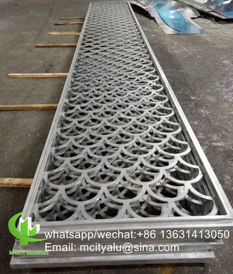 Op maat gemaakte metalen aluminium bekledingspaneel geperforeerd plaat voor bekleding gevel