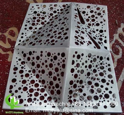 Aluminium bekledingspaneel voor gevels met een poedercoating van 3 mm dikte