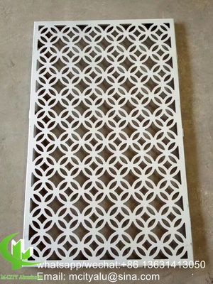 Metalen aluminium lasersnijpaneel, geperforeerd plaat voor decoratie