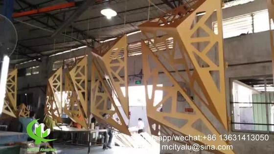 metalen massief paneel Aluminium geperforeerd scherm voor gevelgordijnen met een dikte van 5 mm metalen paneel
