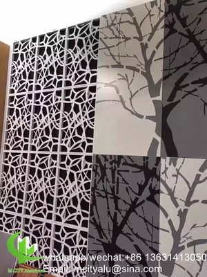 Metalen aluminium lasersnijpaneel, geperforeerd plaat voor decoratie