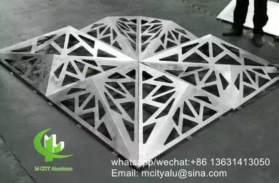 Op maat gemaakte metalen aluminium bekledingspaneel geperforeerd plaat voor bekleding gevel