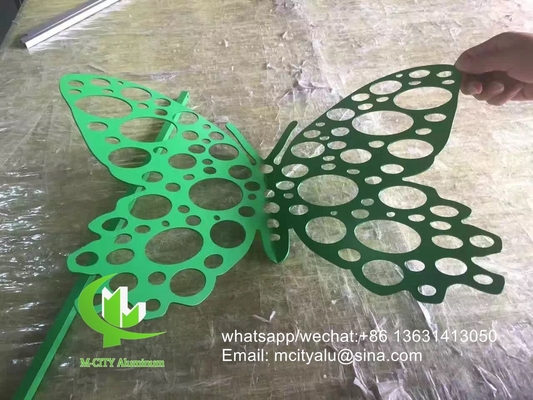 vlinder Metalen aluminium decoratief geperforeerd plaat voor decoratie