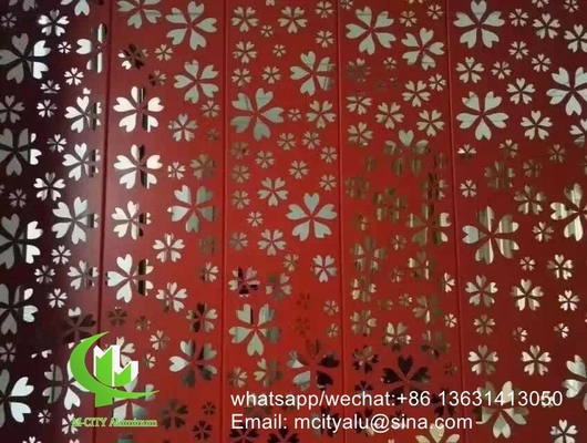 Aluminiumlasergesneden paneel voor de decoratie van plafonds met 2 mm dikke pvdf verf