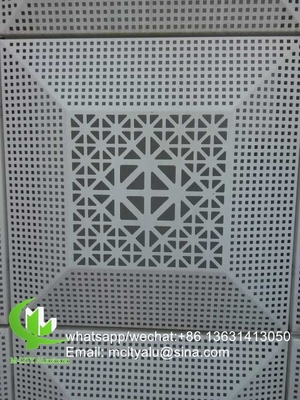 Aluminium Metalen aluminium bekledingspaneel gegraveerd gesneden paneelplaat voor gevel met kunstpatroon