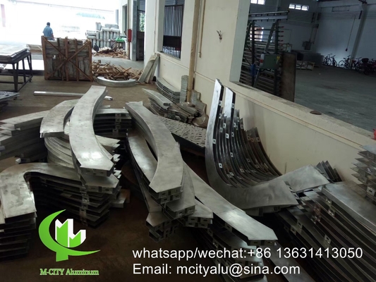 op maat gemaakte aluminium gevelpaneel bekleding paneel met poeder gecoat voor gevel gordijnwand