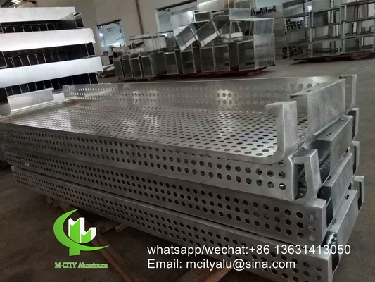 op maat gemaakt aluminium geperforeerd paneel bekleding paneel met poeder gecoat voor gevel gordijnwand