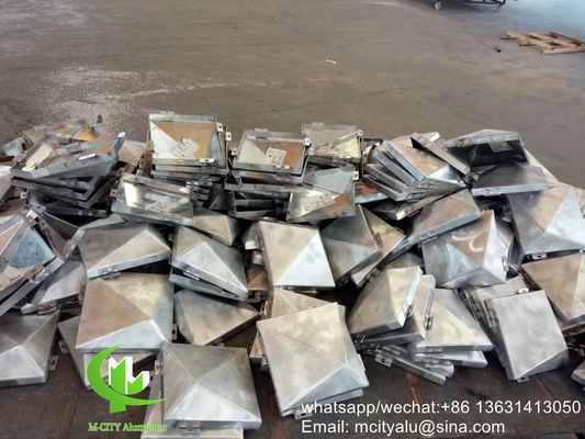 op maat gemaakt aluminium geperforeerd paneel bekleding paneel met poeder gecoat voor gevel gordijnwand