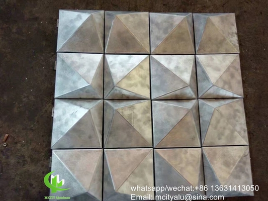 op maat gemaakte aluminium gevelpaneel bekleding paneel met poeder gecoat voor gevel gordijnwand