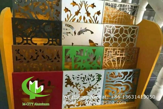 laser gesneden geperforeerd aluminium plaat gevel bekleding panel 2,5 mm dikte voor gordijnwand gevel decoratie