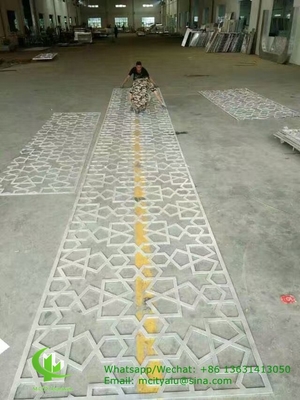 laser gesneden geperforeerd aluminium plaat gevel bekleding panel 2,5 mm dikte voor gordijnwand gevel decoratie
