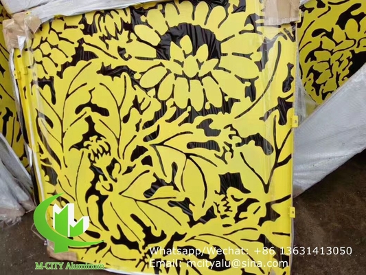 Aluminiumlasergesneden paneel voor wanddecoratie met 2 mm dikke pvdf verf