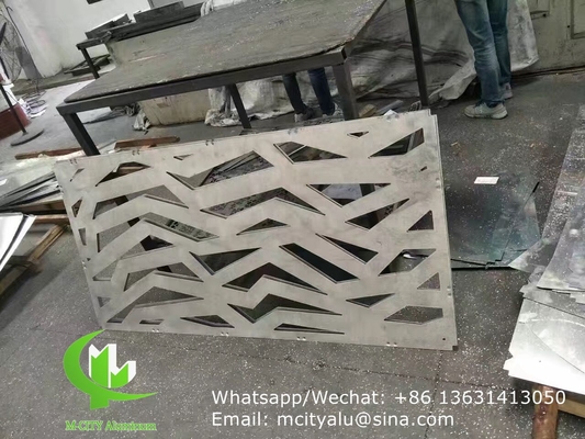 Buitenkant Aluminium geperforeerd paneel voor wanddecoratie met 3 mm metaalplaat met lasersnijmachine