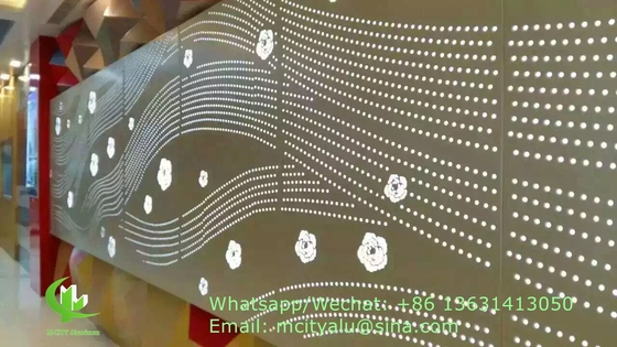 Op maat gemaakt Aluminium perforatie paneel voor gevel gordijnwand met een dikte van 2,5 mm
