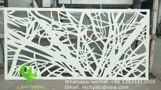 Buitenkant Aluminium geperforeerd paneel voor wanddecoratie met 3 mm metaalplaat met lasersnijmachine