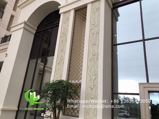 Metalen Aluminium met laser gesneden wandpaneelplaat voor schermdecoratie geperforeerd schermpaneel