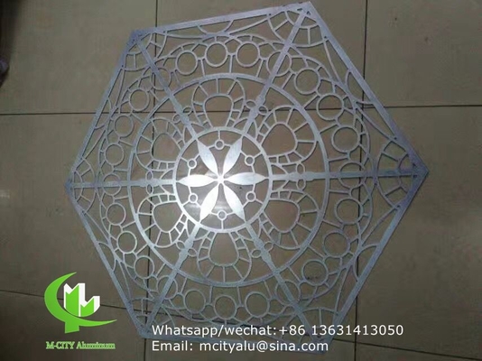 Aluminiumlaser gesneden plaat voor hek decoratie geperforeerd wandpaneel