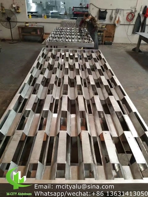 metalen aluminium massief paneel gevel bekleding buigplaat 2,5 mm dikte voor gordijnwand gevel decoratie