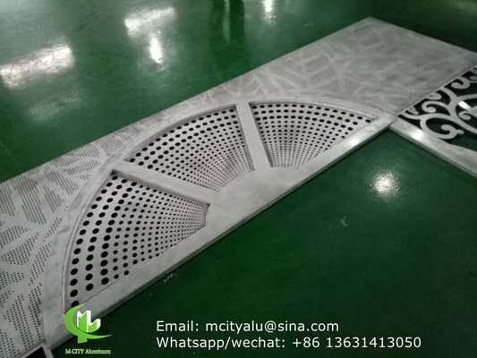 metalen aluminium massief paneel gevel bekleding buigplaat 2,5 mm dikte voor gordijnwand gevel decoratie