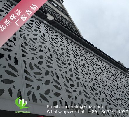 Aluminiumwandpaneel voor schermgevelbekleding wandpaneel met 2 mm dikke laserscherm