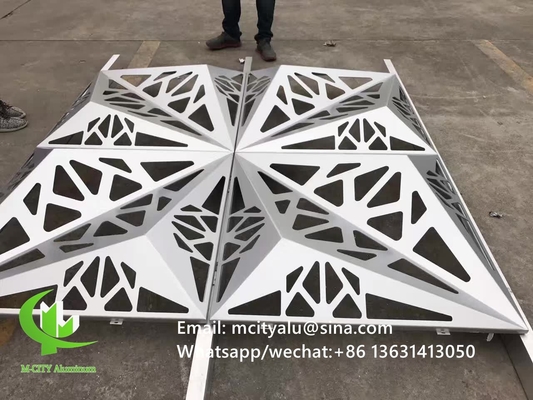 3D aluminium bekleding paneel Aluminium gevel decoratief wandpaneel voor gevel met 2 mm metaalplaat 1m x 1m