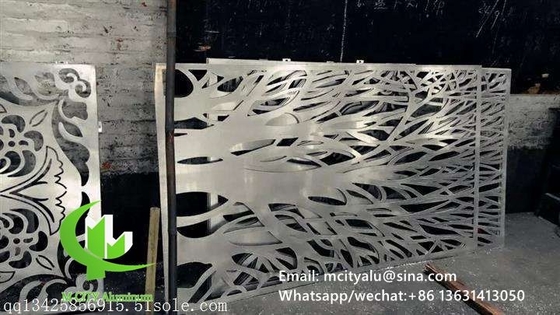 Aluminium holle schermwandpaneel voor gordijnwand gevelbekleding wandpaneel met 2 mm dikke geperforeerde scherm