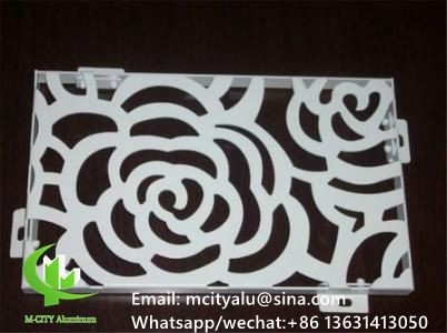 Aluminiumwandpaneel voor gordijnwand gevelbekleding wandpaneel met 2 mm dikke geperforeerd scherm