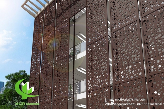 Aluminium massief decoratief wandpaneel voor scherm met 2 mm metaalplaat 1m x 1m