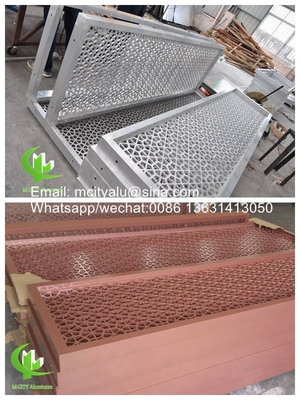 China geperforeerd aluminium scherm laser snijden cnc carving gordijn wandpaneel gemaakt in China bekleding gevelwandpaneel