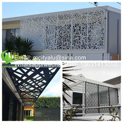 metalen leuningpaneel Aluminium geperforeerd decoratief paneel voor gordijnwand gevel bekleding wandpaneel