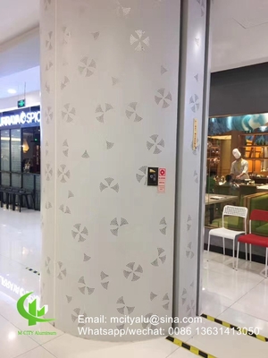 Aluminium geperforeerd decoratief paneel voor gordijnwand gevelbekleding wandpaneel met een dikte van 3 mm geperforeerd plaat