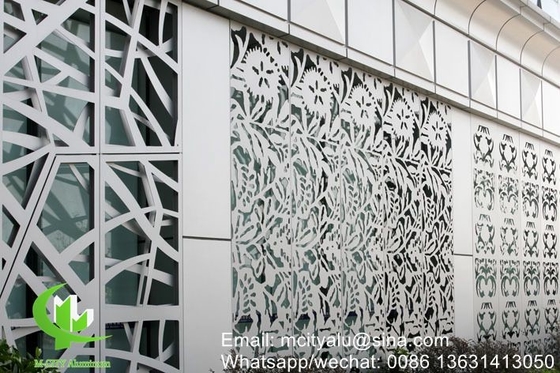 Aluminium geperforeerd decoratief paneel voor gordijnwand gevel bekleding wandpaneel met een dikte van 2 mm geperforeerd scherm