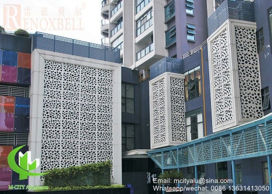 China aluminium decoratief wandpaneel voor gevelbekleding met pvdf poederbedekte afwerking