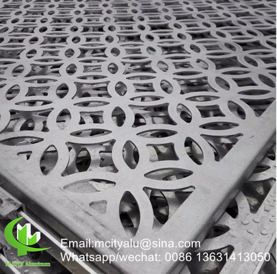 metalen Aluminium geperforeerd decoratief paneel voor gordijnwand gevel bekleding wandpaneel met een dikte van 3 mm geperforeerd