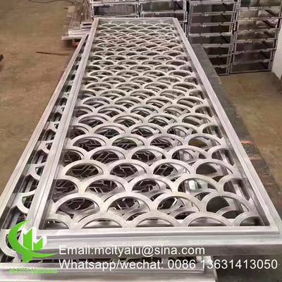 Aluminium geperforeerd privacy-schermpaneel voor gordijnwand gevelbekleding wandpaneel geperforeerd scherm