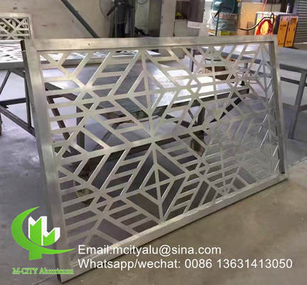 Aluminium geperforeerd privacy-schermpaneel voor gordijnwand gevelbekleding wandpaneel geperforeerd scherm