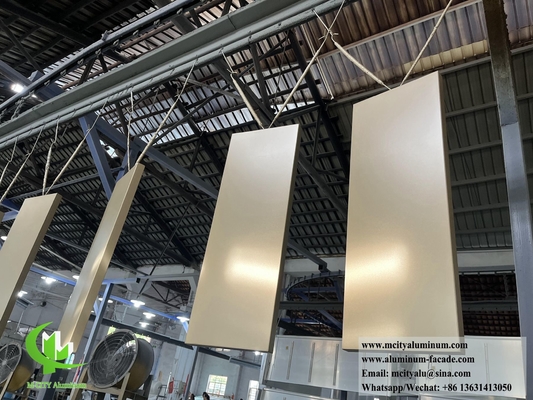 Architectonisch metalen scherm aluminium plaat met raam hol ontwerp met LED-licht