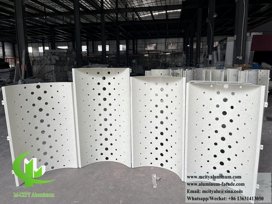 Lasergesneden metalen scherm Aluminiumpanelen met geperforeerd patroon
