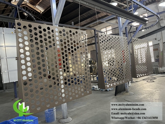 Aluminium bekledingspaneel met geperforeerd patroon 3 mm dik metalen plaat