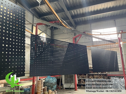 Matt Zwart Perforerend Metalen Bekleding Aluminiumplaat Voor Gevelbekleding
