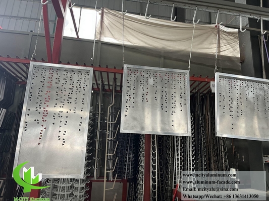 Goudkleurig metalen bekleding van massief aluminiumpaneel met perforatiepatroon
