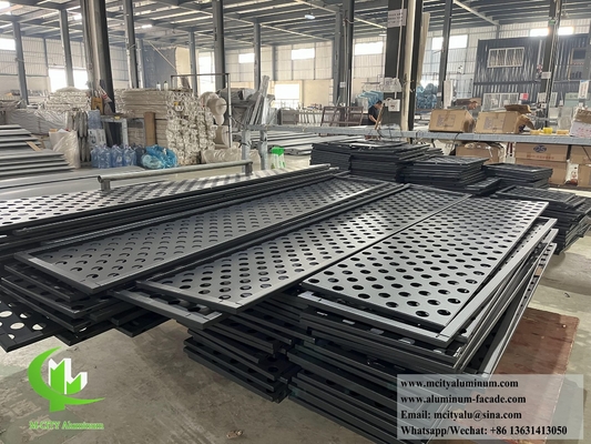 Lasergesneden metalen scherm Aluminiumpanelen met geperforeerd patroon
