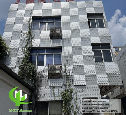 Aluminium bekledingspaneel met geperforeerd patroon 3 mm dik metalen plaat