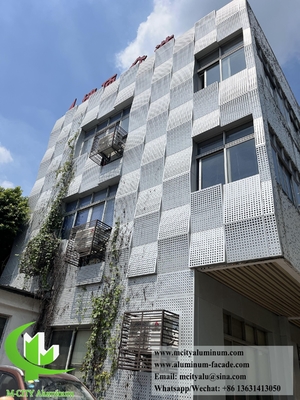 Aluminium bekledingspaneel met geperforeerd patroon 3 mm dik metalen plaat