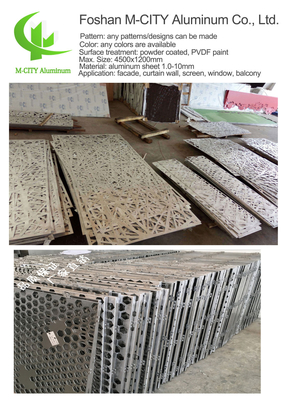 China Aluminium privacy scherm CNC laser gesneden decoratief paneel gevel wandpaneel bekleding paneel