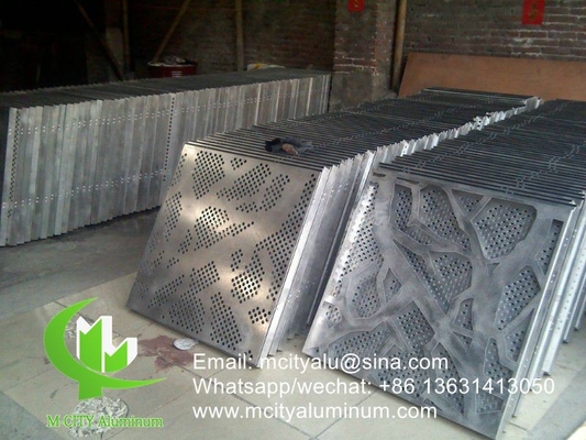 China aluminium decoratief wandpaneel voor gevelbekleding met pvdf poederbedekte afwerking