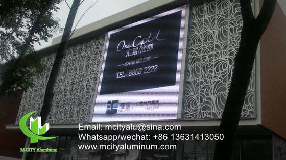 China Aluminium gevel CNC laser gesneden decoratief paneel voor gevel wandpaneel bekleding paneel