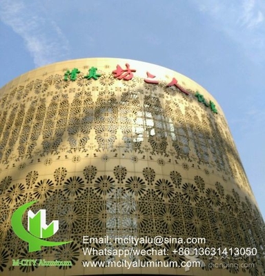 China Aluminium bekleding CNC laser gesneden decoratief paneel voor gevel wandpaneel bekleding paneel